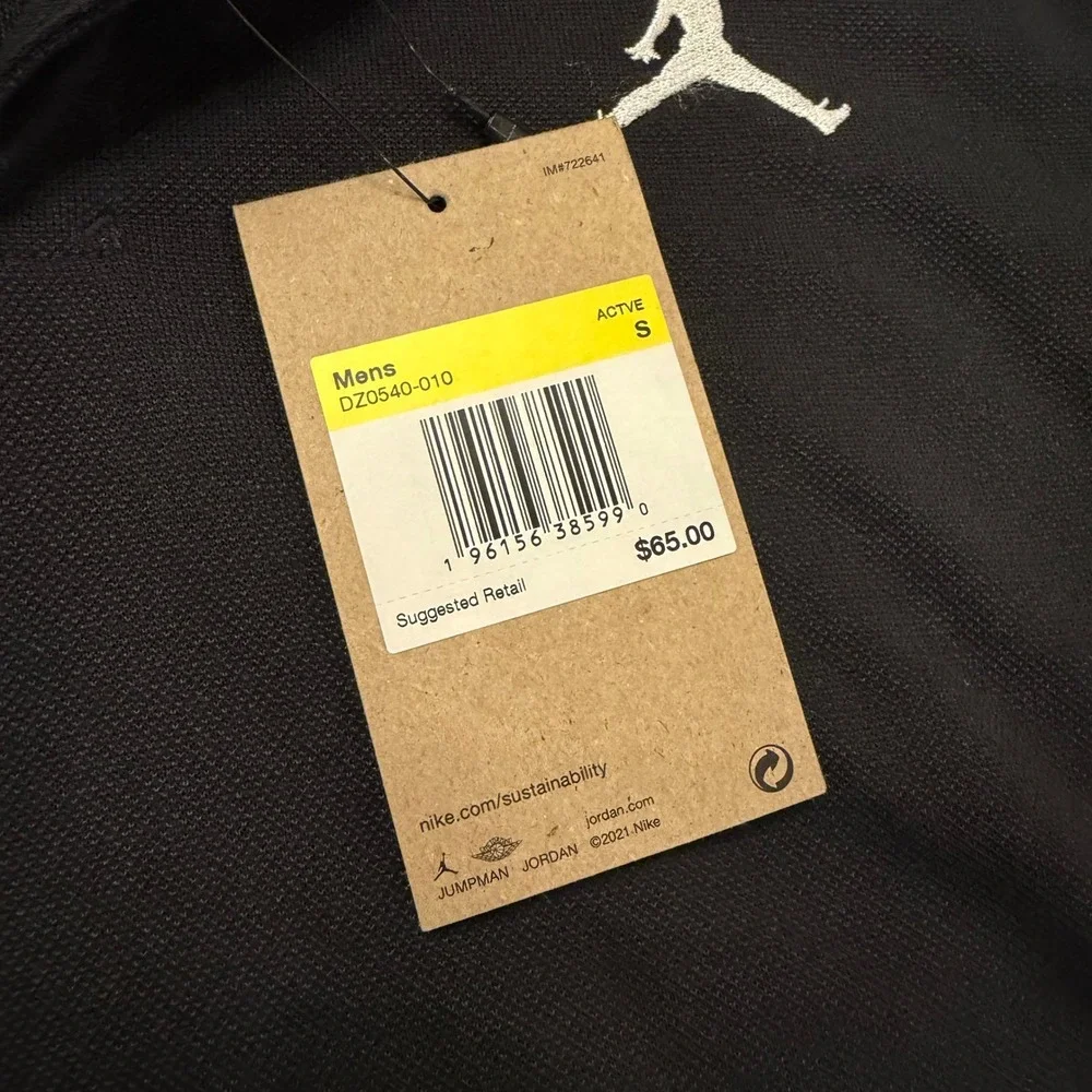 Jordan Golf Dri-FIT Polo Shirt Mens Small Black Grant Williams Foundation DZ0540
